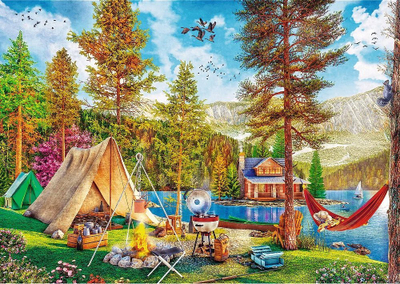 Puzzle Trefl Summertime Relax, 2x500 copa, 48x34cm, shumëngjyrësh