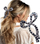 Kapëse flokësh Ecarla Bow XL SP370, leopard print