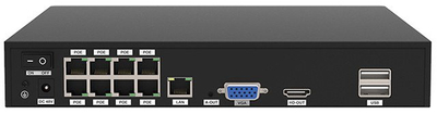 Set kamerash sigurie Foscam FNA108E T4 2T, 8 kanale, 4 kamera 4K, hard 2TB, e bardhë
