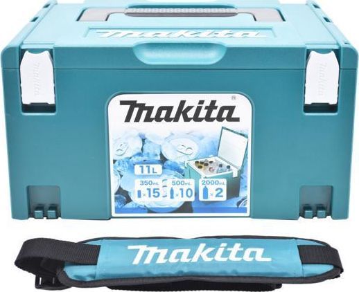 Kuti ftohëse Makita Makpac Type 3, 11L, portative, blu