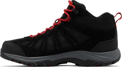 Këpucë hiking Columbia Redmond III Mid Waterproof për burra, nr. 44.5, të zeza me të kuqe
