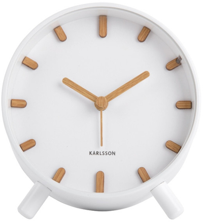 Orë me alarm Karlsson KA5943WH, e bardhë