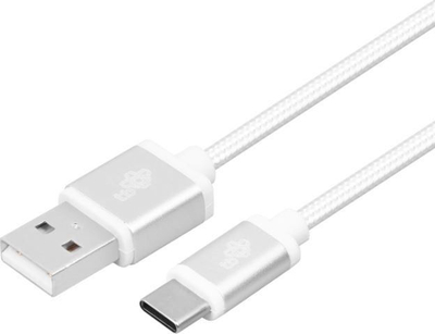 Kabllo TB, USB-A - USB-C, 2m, e argjend