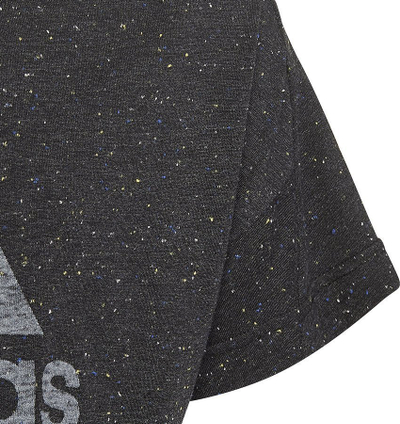 Bluzë sportive për fëmijë adidas Badge of Sport Tee Jr HM2646, me mëngë të shkurtra, e zezë