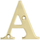 Shkronjë dere Brass Letter 4 2879, prej bronzi, ngjyrë ari