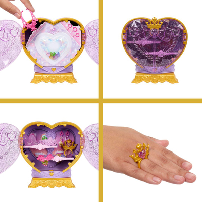 Kukull Mattel Disney Rapunzel Jewel Reveal Princess, set me aksesorë, vjollcë rozë