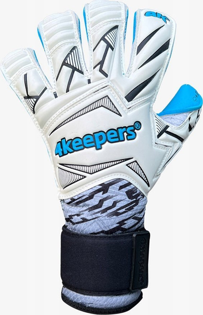 Doreza portieri 4keepers Force V.2.25 RF 2G M S961193, shkumë kapëse, mbyllje me rrip Velcro, të bardha blu