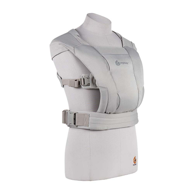 Nosilje për bebe Ergobaby Embrace Soft Air Mesh, rrjetë e ajrosur, 3.2-11.3kg, gri e hapur
