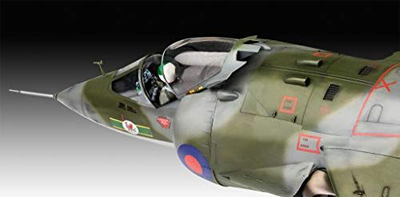 Set makete Revell Hawker Harrier GR1 50 vjetori, shkalla 1:32, me bojëra dhe ngjitësa, kamuflazh ushtarak