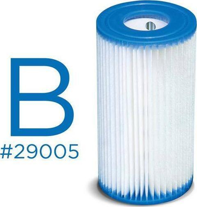 Fishek filtri pishine Intex Type B, për pompa Intex, i bardhë
