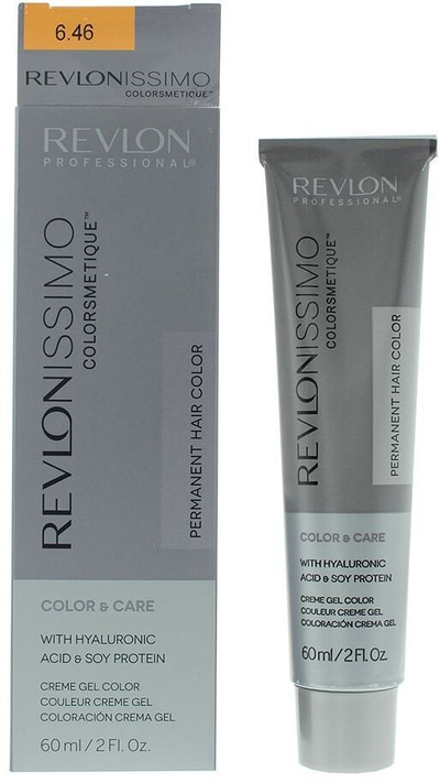 Bojë flokësh Revlon Revlonissimo Colorsmetique 6.46, permanente, 60ml, dark red copper blonde