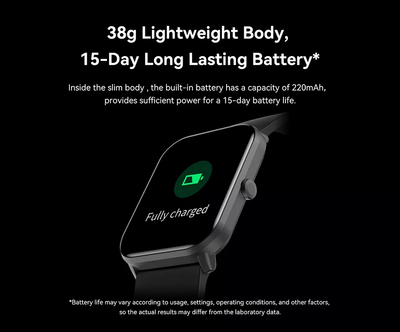 Orë e mençur Xiaomi Imilab W01, e zezë