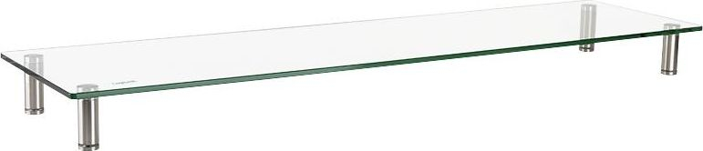 Stativ monitori LogiLink BP0060, sipërfaqe xhami, 1000mm, çelik inox, transparent