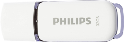 USB Philips Snow Edition FM32FD70B/00, 32GB, USB 2.0, e bardhë