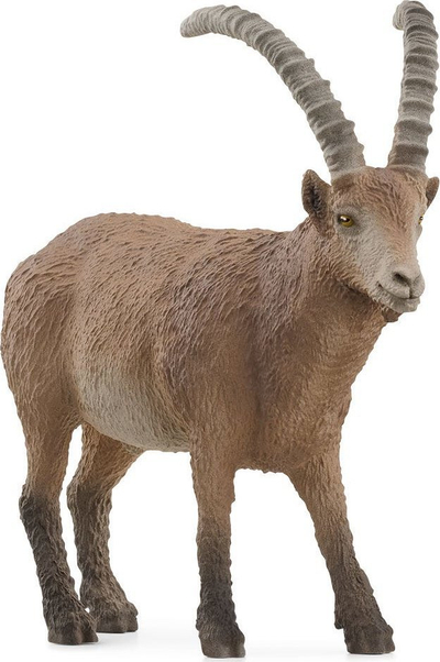 Figurinë kafshe Schleich Wild Life Alpine Ibex, plastike, e lyer me dorë, kafe
