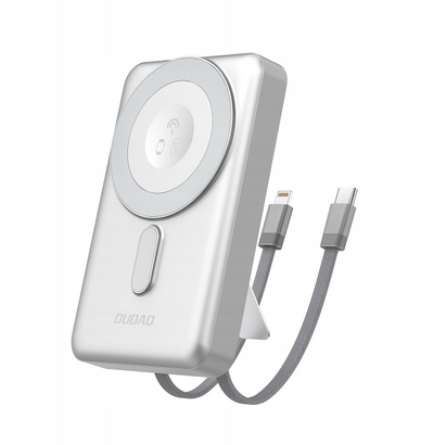 Karikues portativ Dudao K29 MagSafe, 10000mAh, 20W, argjendtë