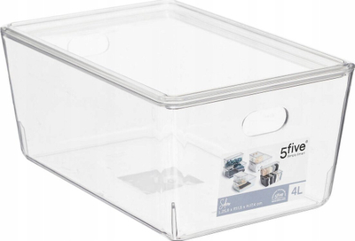 Kuti për rregullim frigo 5five Selena, 4L, plastike, transparente