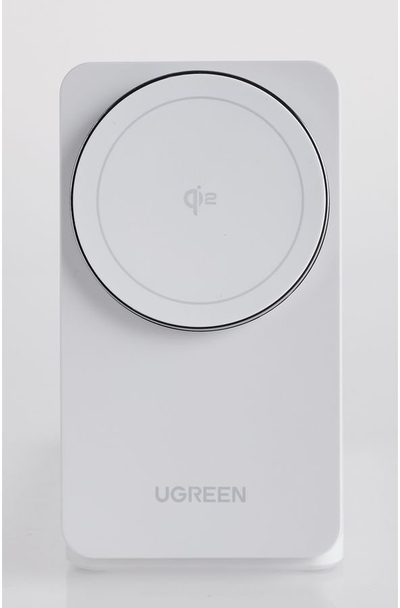 Karikues wireless UGREEN Qi2 2 në 1, 15W, MagSafe, i bardhë