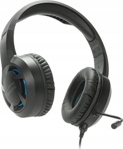 Kufje gaming Speedlink Casad, me mikrofon, kabllo 1.2 m, të zeza