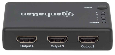Ndarës Manhattan 207706 4K Compact, 4-Port HDMI