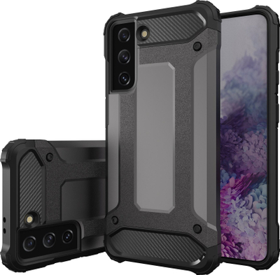 Kapak mbrojtës Hurtel Hybrid Armor për Samsung Galaxy S23 Ultra, i fortë hibrid, blu