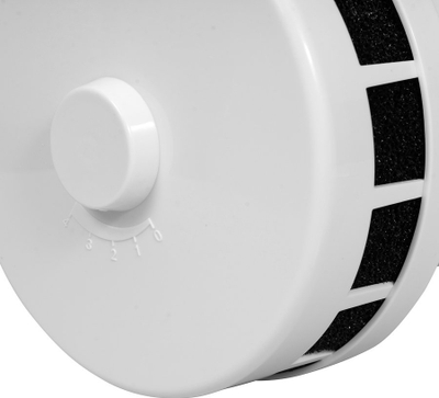 Kanal ventilimi i jashtëm i izoluar Alnor SPK2-100, diametër 100 mm, me filtër, i bardhë