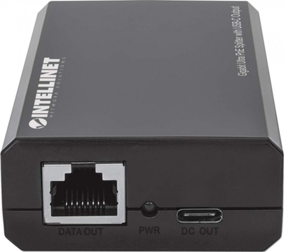Ndarës PoE Intellinet Gigabit Ultra, USB C PD 45W, i zi