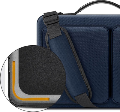 Çantë laptopi Tech-Protect Defender, 13-14", blu e errët (navy)