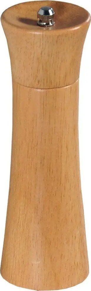 Bluarëse piper Rubberwood, 18cm, mulli qeramik, dru natyral