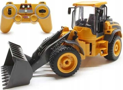 Eskavator lodër me telekomandë Jamara Volvo L50, 1:16, 2.4GHz, i verdhë