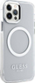 Mbulesë telefoni Guess GUHMP12MHTRMS për iPhone 12 12 Pro, Metal Outline, MagSafe, argjend