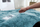 Tapet Strado Ombre Shaggy, 200x200 cm, antirrëshqitës, blu e errët
