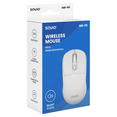 Maus Savio MB-05, Bluetooth, 1600 DPI, i zi