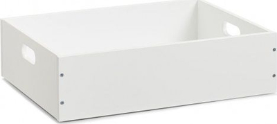 Kuti për sistemim Zeller, dru i përpunum, 40x30x11cm, e bardhë