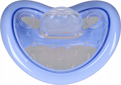 Qetësues për bebe Curaprox Baby Size 0, silikon, 0–7 muajsh, blu