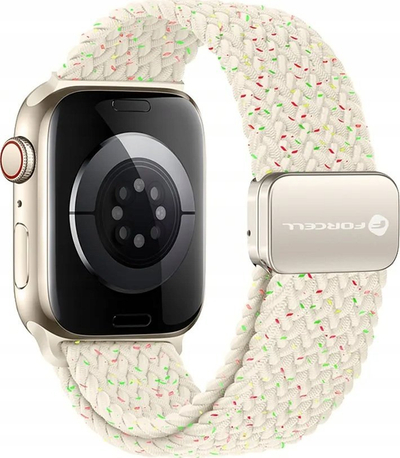 Rrip ore Apple Forcell F-Design FA02, najlon me magnet, 38-41mm, ngjyrë stellar