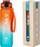 Shishe uji Nils Camp NCD68, 1L, tritan pa BPA, portokalli blu