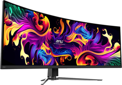 Monitor gaming i lakuar MSI MPG 491CQPDE, 49\", me figurë shumë të pastër, ngjyrë e zezë