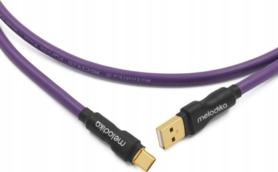 Kabllo USB Melodika MDUAC20, USB A në USB C, 2m, e zezë