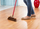 Fshesë Vileda 2 in 1 Parquet Brush, për parket, dy lloje fijesh, e kuqe