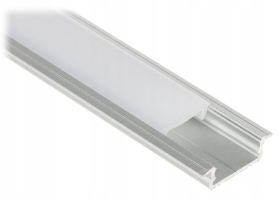 Profil LED MPL Power PR LED RA, i fshehtë, 2m, argjendtë
