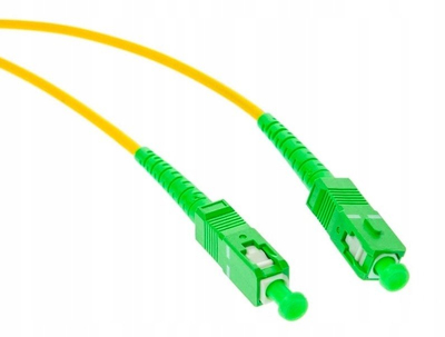 Kabllo patch cord optik Elpio SC/APC SC/APC, SM G.657.A1, 10m, e verdhë