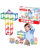 Lodër ndërtimi magnetike WOOPIE Magnetic Construction Blocks Puzzle, 110 pjesë, set 4 copë, shumëngjyrëshe