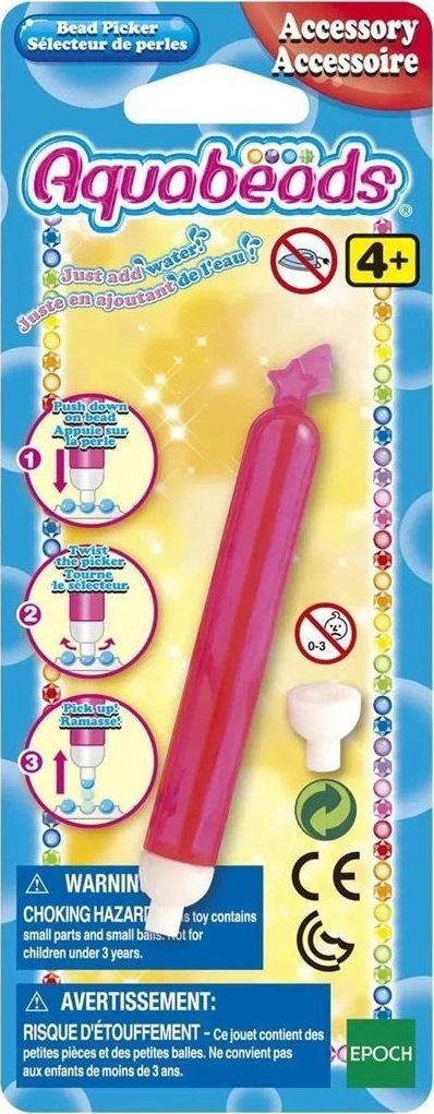Mjet për mbledhje rruazash Bead Picker, plastik, i bardhë