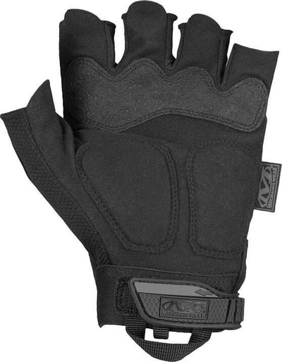 Тактички ракавици Mechanix M-Pact, половина прсти, затворање со стегање, црни
