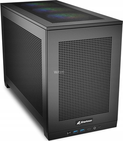 Kullë kompjuteri Sharkoon QB One, mini tower, USB 3.0, e zezë
