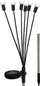 Llambë diellore kopshti Saska Garden LITTLE BALLS, 72cm, 6 LED, e zezë