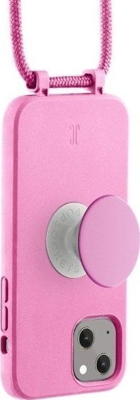 Varëse telefoni PopSockets Just Elegance Plus, TPU, me litar, rozë