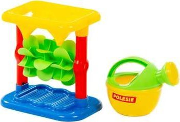Set lodër me rërë Polesie 69894, mulli rëre me bazë, lotë uji, me shumë ngjyra
