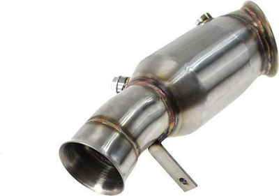 Downpipe TurboWorks për BMW F22 F23 F87 M2 M235i N55, katalizator 200 cell, çelik inox